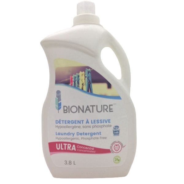 DÉTERGENT A LESSIVE LIQUIDE HE BIONATURE BAIES DES CHAMPS 4L Distributions PlaM Inc.