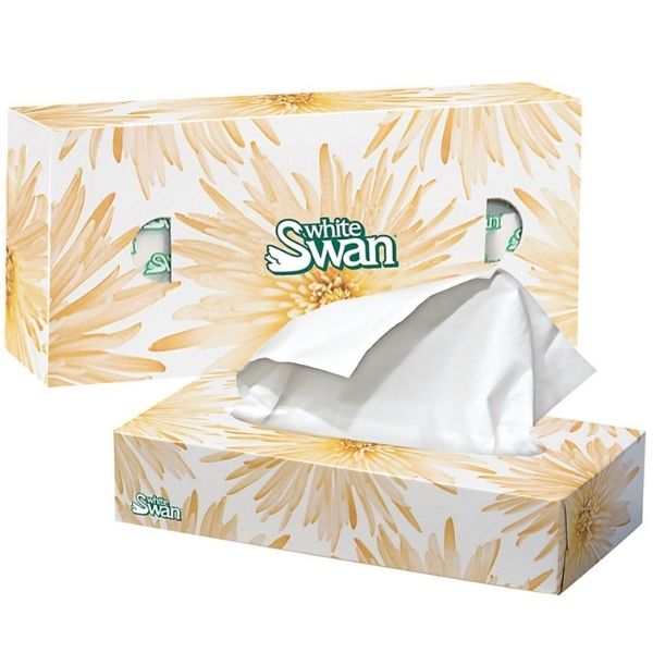 Papier mouchoir White Swan 30 boîtes de 100 feuilles