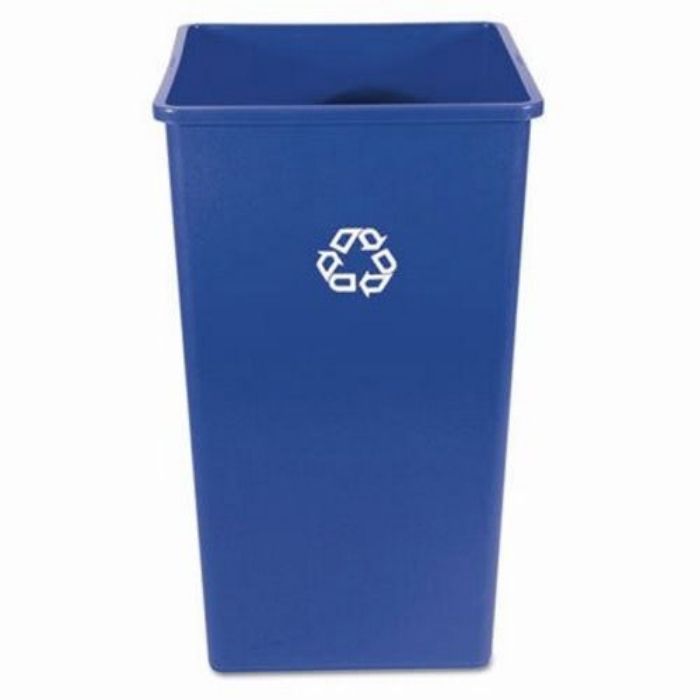 Contenant de recyclage carré bleu 189.3 L / RM