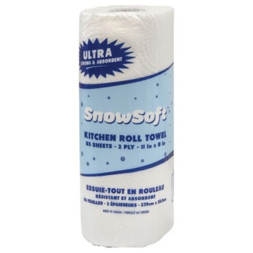 SNOWSOFT Papel toalla blanco 24 ROL X 85 HOJAS