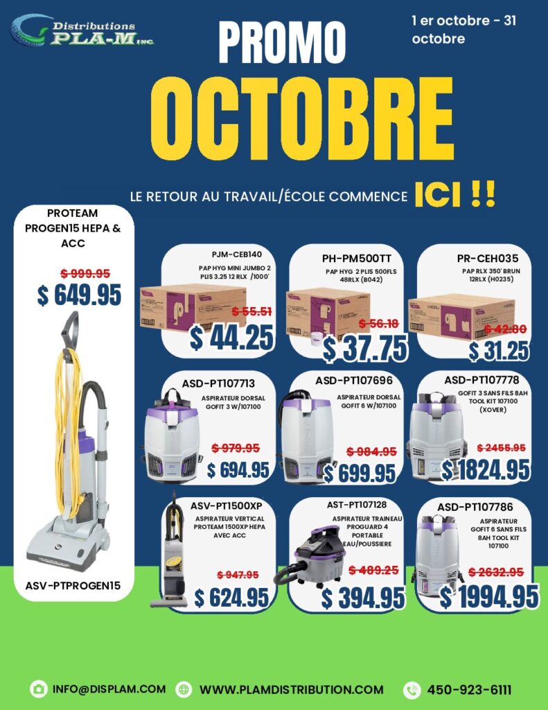 Aperçu de la circulaire Promotion octobre 2026 de Distributions PLA-M